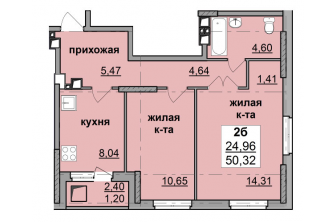 Продается Двухкомнатная квартира, ул. Автозаводская, 5