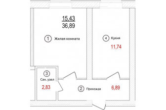 Продается Однокомнатная квартира, Ленина