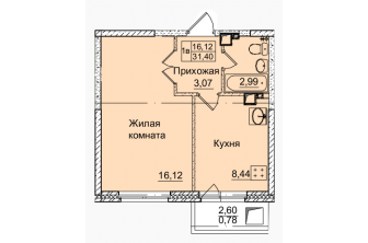 Продается Однокомнатная квартира, Автозаводская, 4а