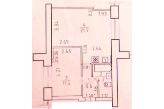 Продается Однокомнатная квартира, 9 Января, 245а
